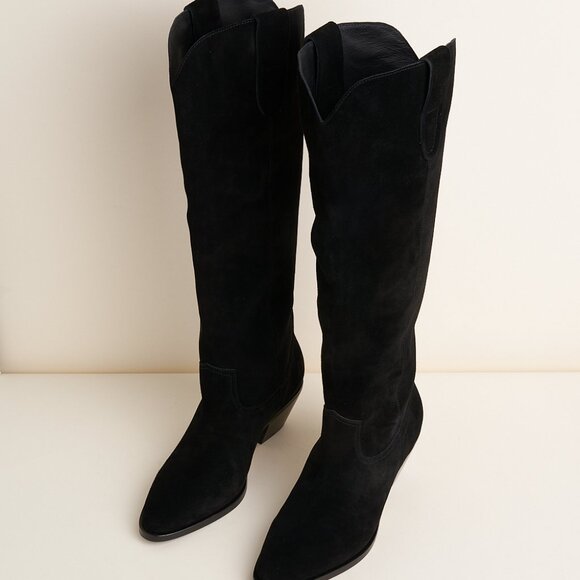 Charlotte Stone Agatha Knee High Boot in Black Size 9 - Picture 6 of 8